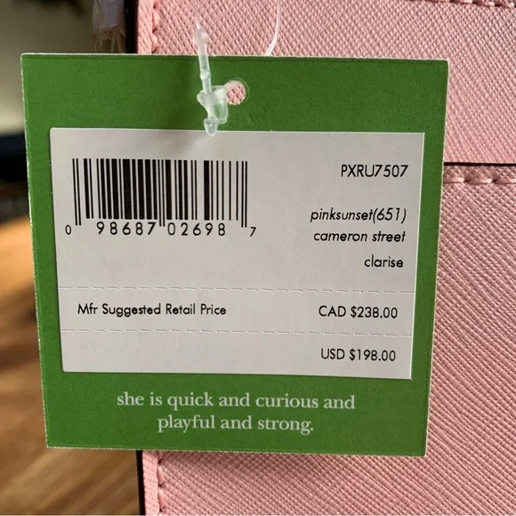 NWT Pink Kate Spade Cameron Street Clarise Crossbody Purse / Bag - Picture 13 of 14